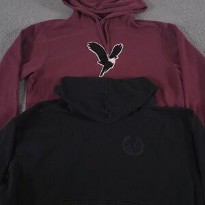 LOT OF 2 American Eagle Hoodie Mens Medium Relaxed Fit Sweatshirt Fleece Casual